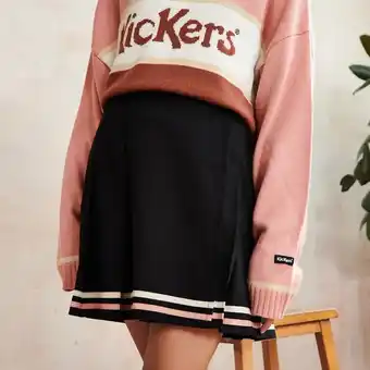 Kickers Kickers women's black pleated mini skirt black offer
