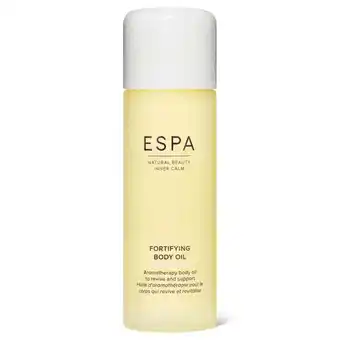 Look Fantastic Espa fortifying body oil 100ml offer