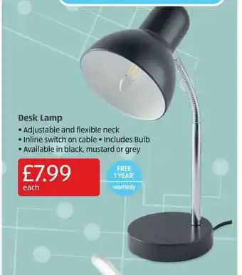 Aldi Desk Lamp offer
