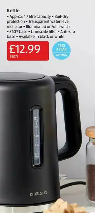 Aldi Kettle Ambiano offer