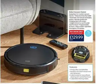 Aldi Robot Vacuum Cleaner offer
