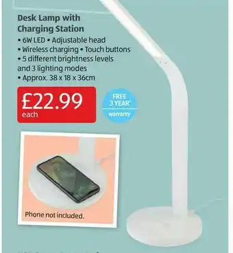 Aldi Desk Lamp With Charging Station offer