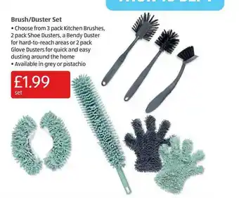 Aldi Brush-duster Set offer