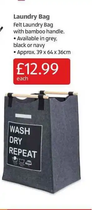 Aldi Laundry Bag offer