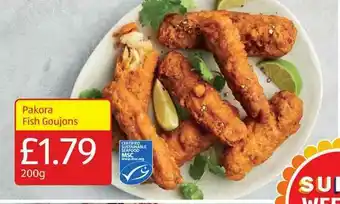 Aldi Pakora Fish Goujons offer