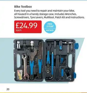 Aldi Bike Toolbox offer