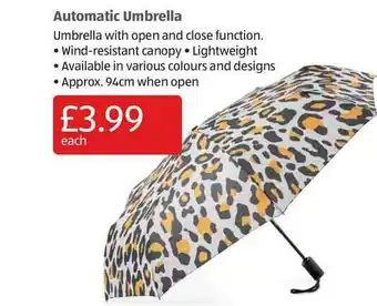 Aldi Automatic Umbrella offer