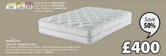 JYSK Dreamzone Gold S70 - Spring Mattress offer
