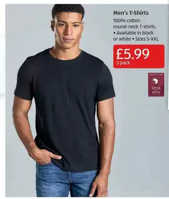 Aldi Men's T-shirts offer