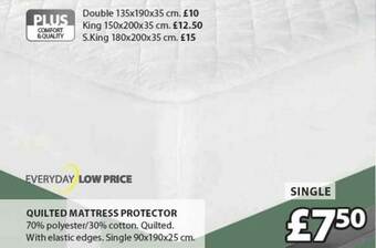JYSK Quilted Mattress Protector offer