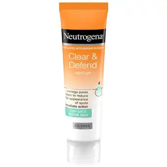 Look Fantastic Neutrogena clear and defend rapid clear treatment 15ml offer
