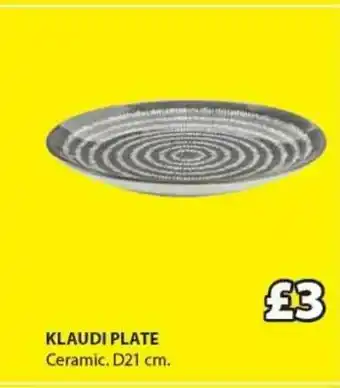 JYSK Klaudi Plate offer