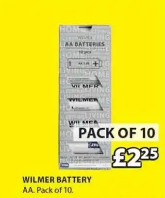 JYSK Wilmer Battery offer