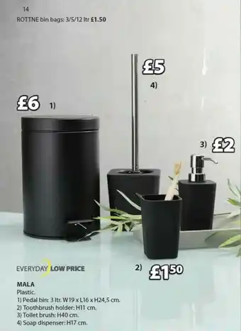 JYSK Rttne Bin Gags, Mala Plastic offer