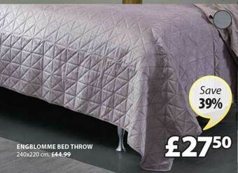 JYSK Engblomme Bed Throw offer