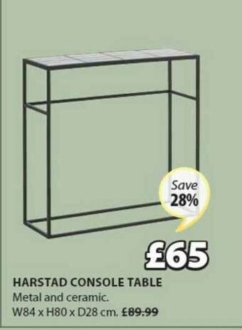 JYSK Harstad Console Table offer
