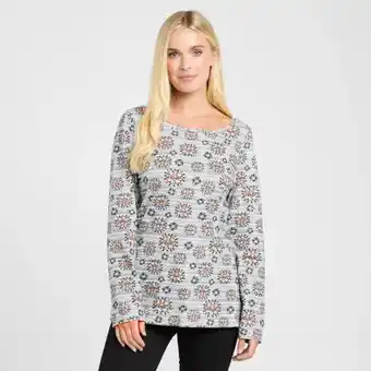 Millets Weird fish women's tupleo organic jersey long sleeve t-shirt - cream, cream offer