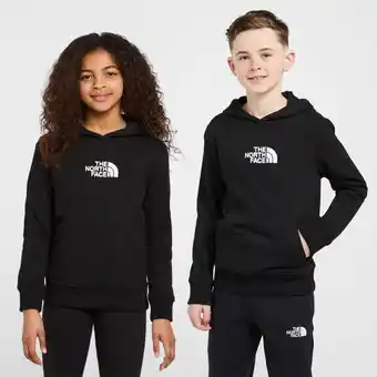 Millets The north face kids' drew peak hoodie - black, black offer