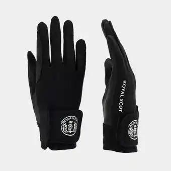 Royal scot adult silicone riding gloves black