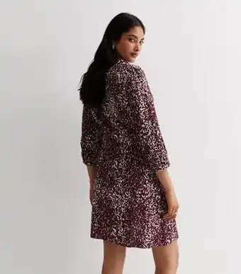 New Look New look red abstract spot print tie side mini dress offer