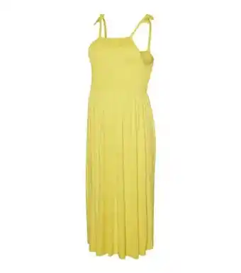 Mamalicious maternity yellow jersey sleeveless dress new look