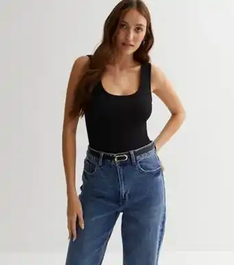 New Look New look black jersey low back bodysuit offer
