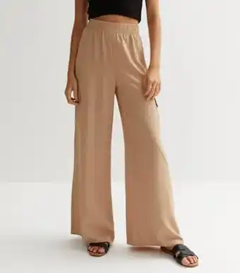 New Look New look stone wide leg cargo trousers offer