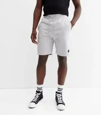 Only & sons men's pale grey jersey jogger shorts new look