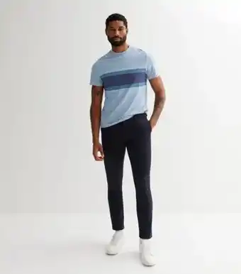 New Look Farah men's farah pale blue stripe chest t-shirt new look offer