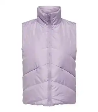 New Look Jacqueline de yong jdy light purple high neck puffer gilet new look offer