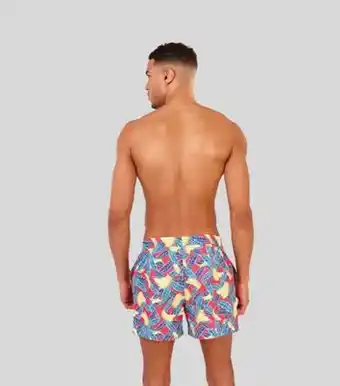 New Look South beach men's red banana drawstring swim shorts new look offer