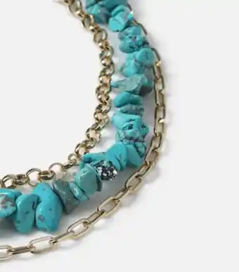 Freedom jewellery freedom blue stone layered necklace new look