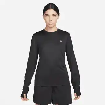 Nike acg dri-fit adv 'goat rocks' women's long-sleeve top - black