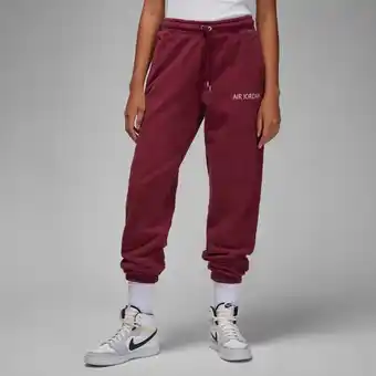 Nike Jordan air wordmark women's fleece trousers - red offer