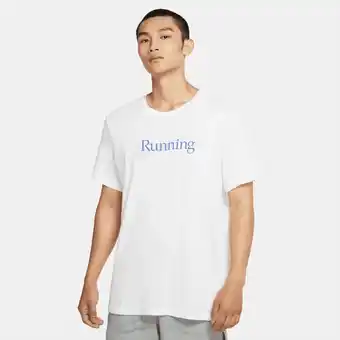 Nike Nike dri-fit men's running t-shirt - white offer