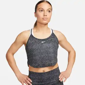 Nike Nike dri-fit one women's printed crop tank top - black offer