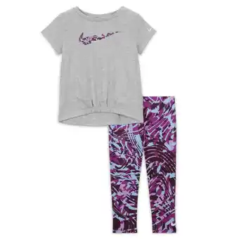 Nike Nike dri-fit printed leggings set baby (12–24m) set - purple offer