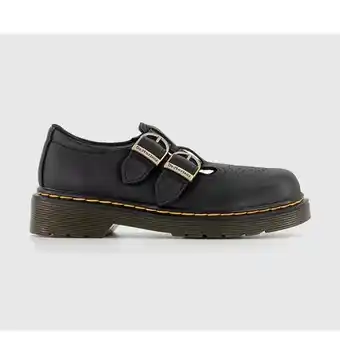 Office Dr. martens 8065 buckle kids shoes black offer