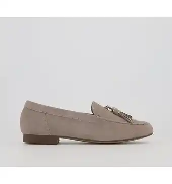 Office Office flick retro tassel loafers taupe suede offer