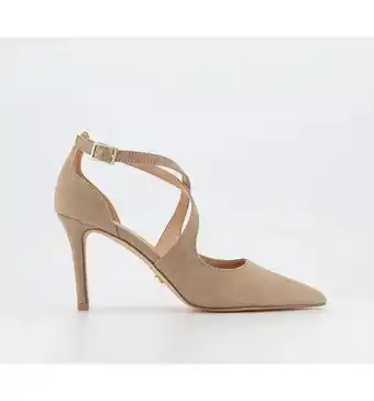 Office Office myla cross strap court heels taupe offer
