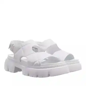 Fashionette Karl lagerfeld sandals - sun trekka quilted k-kross sandal - white - sandals for ladies offer