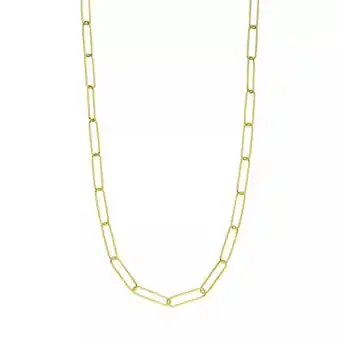 Fashionette Leaf necklaces - necklace square 45cm, silver gold plate - silver - necklaces for ladies offer