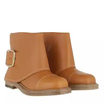 Fashionette Alexander mcqueen boots & ankle boots - buckled ankle boots leather - brown - boots & ankle boots for ladies offer