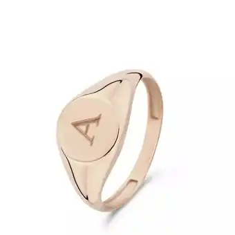 Fashionette Isabel bernard rings - la concorde lauren 14 karat signet ring letter a - quarz - rings for ladies offer