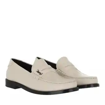 Fashionette Saint laurent slipper & mules - le loafer monogram penny slippers leather - beige - slipper & mules for ladies offer
