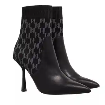 Fashionette Karl lagerfeld boots & ankle boots - pandara monogram knit ankle - black - boots & ankle boots for ladies offer