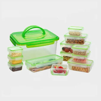 Millets Hi-gear 13 piece compact food storage set - green, green offer