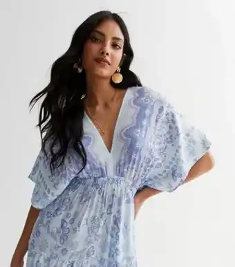 New Look Blue vanilla pale blue tiered maxi dress new look offer