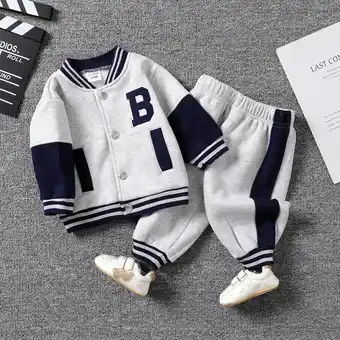 Patpat Patpat 2pcs baby/toddler boy classic letter long sleeve set offer