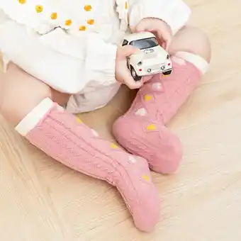 Patpat Patpat baby / toddler floral & heart pattern long stockings offer